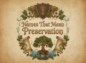 Names That Mean Preservation